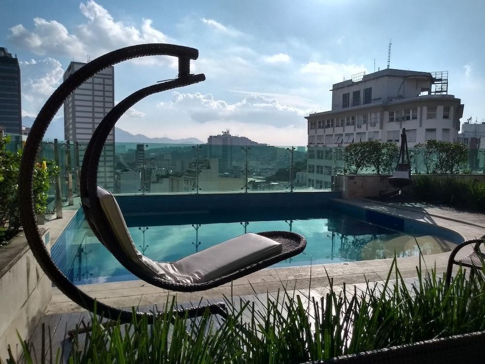 Hotel Atlantico Tower Rio de Janeiro Exterior photo "The view from the rooftop pool of the hotel is amazing."